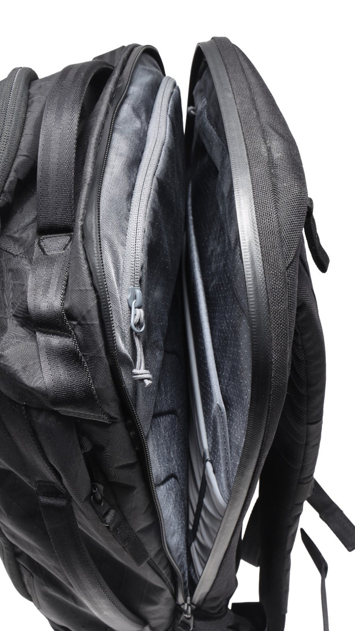 Able Carry Max Black Backpack 30L w/ skratch Labs Logo Travel Storage Flying