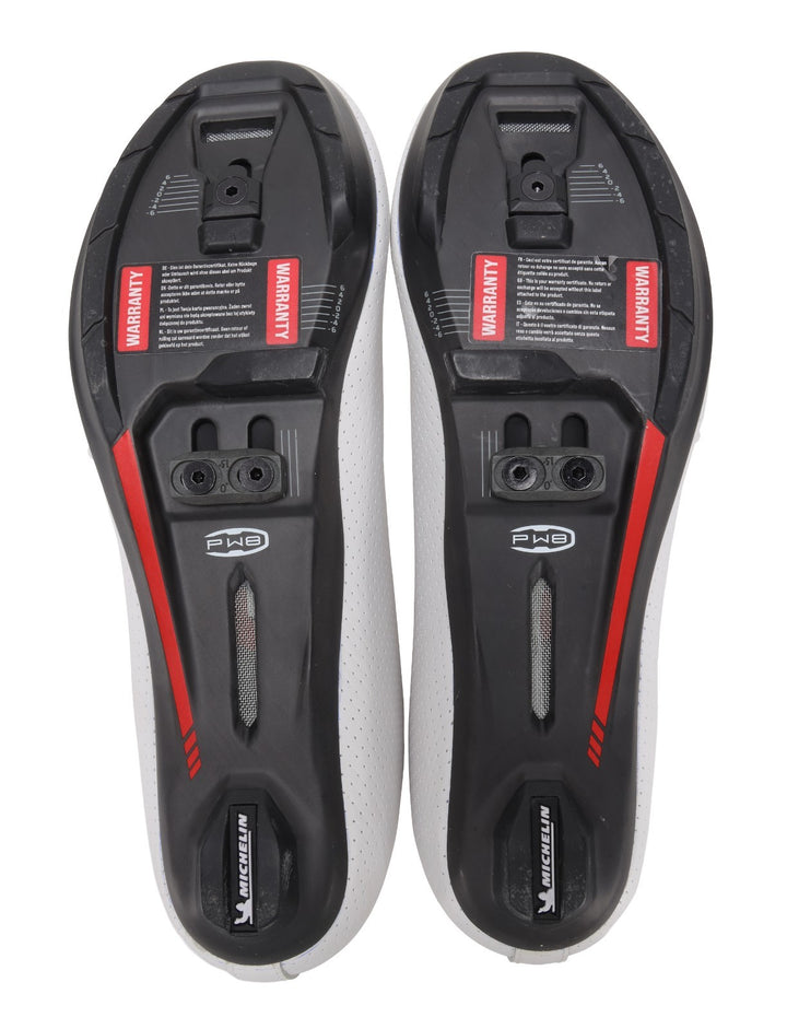 Ekoi PW8 C12 Carbon Road Bike Shoes EU 43 US Men 9.5-10 WHITE BOA Dial