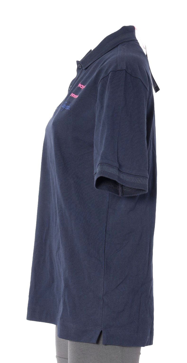 Rapha EF Education EasyPost Short Slv Logo Polo Shirt Women Small Navy Road Bike