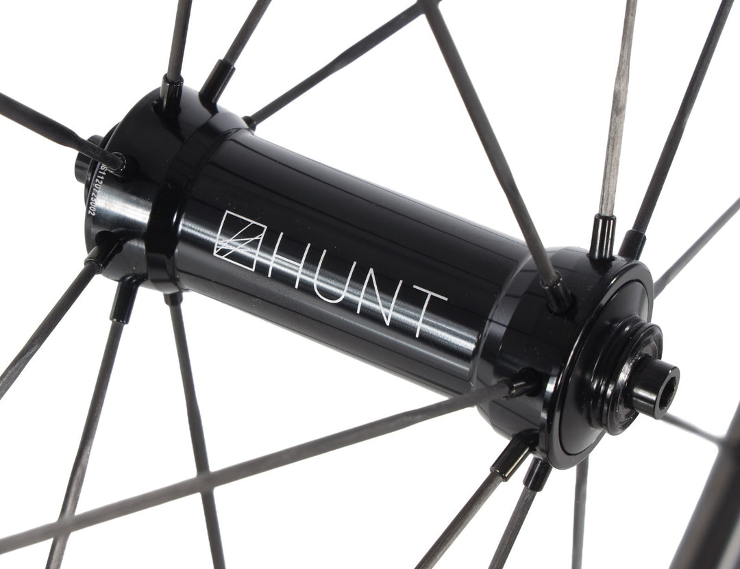 HUNT 50 Aero Wide UD Carbon Spoke Tubeless FRONT Road Wheel 700c EZO Rim QR Race