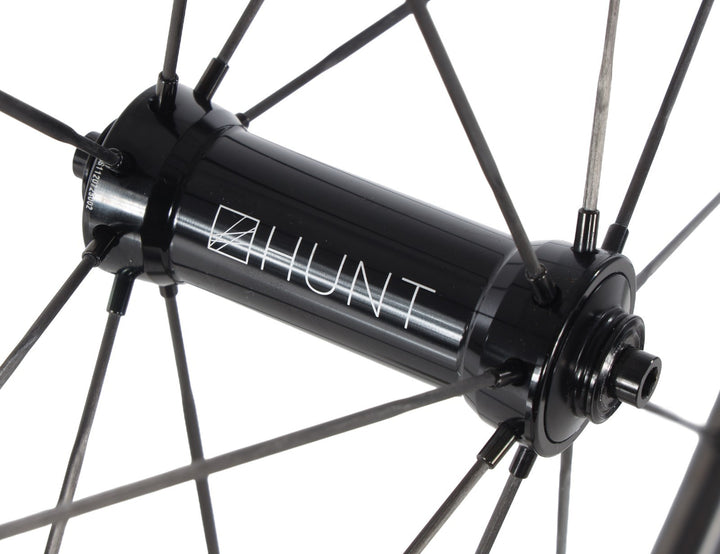 HUNT 50 Aero Wide UD Carbon Spoke Tubeless FRONT Road Wheel 700c EZO Rim QR Race