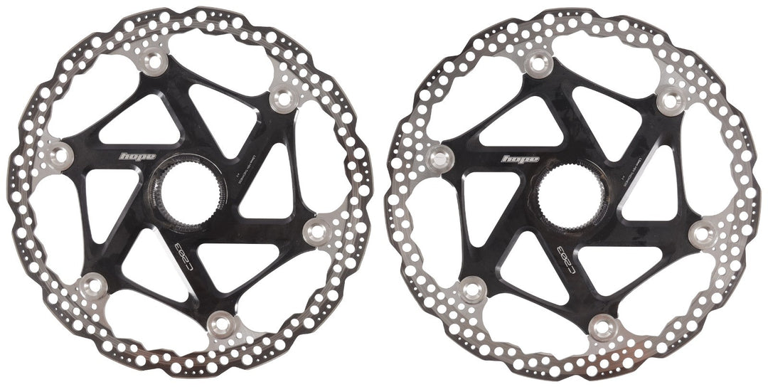 Hope Floating Mountain Bike Disc Brake Rotors 203mm 1 PAIR Black CL Enduro Trail