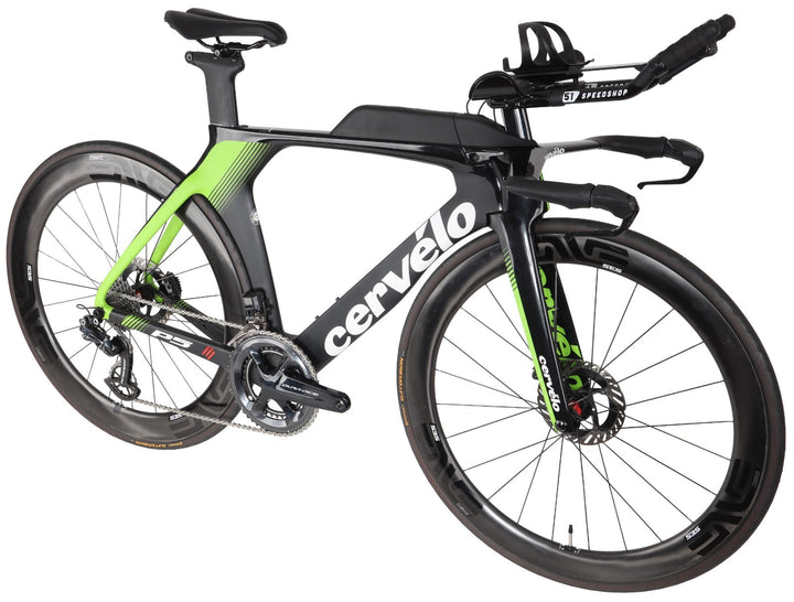 Cervelo P5 Disc Carbon Triathlon Bike 51cm BLCK/GRN 2x 11 Spd Dura-Ace Di2 2020