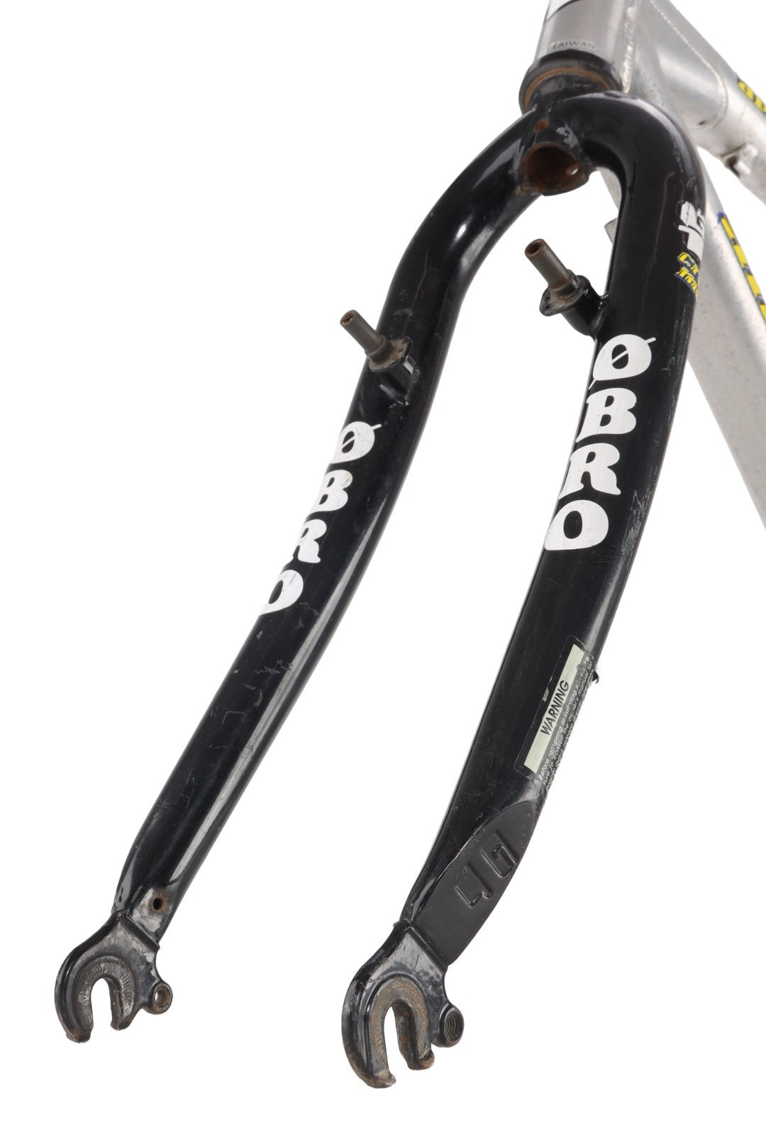 GT Avalanche Alloy 26" MTB Frameset LG Silver Rim Brake Triple Triangle '90s