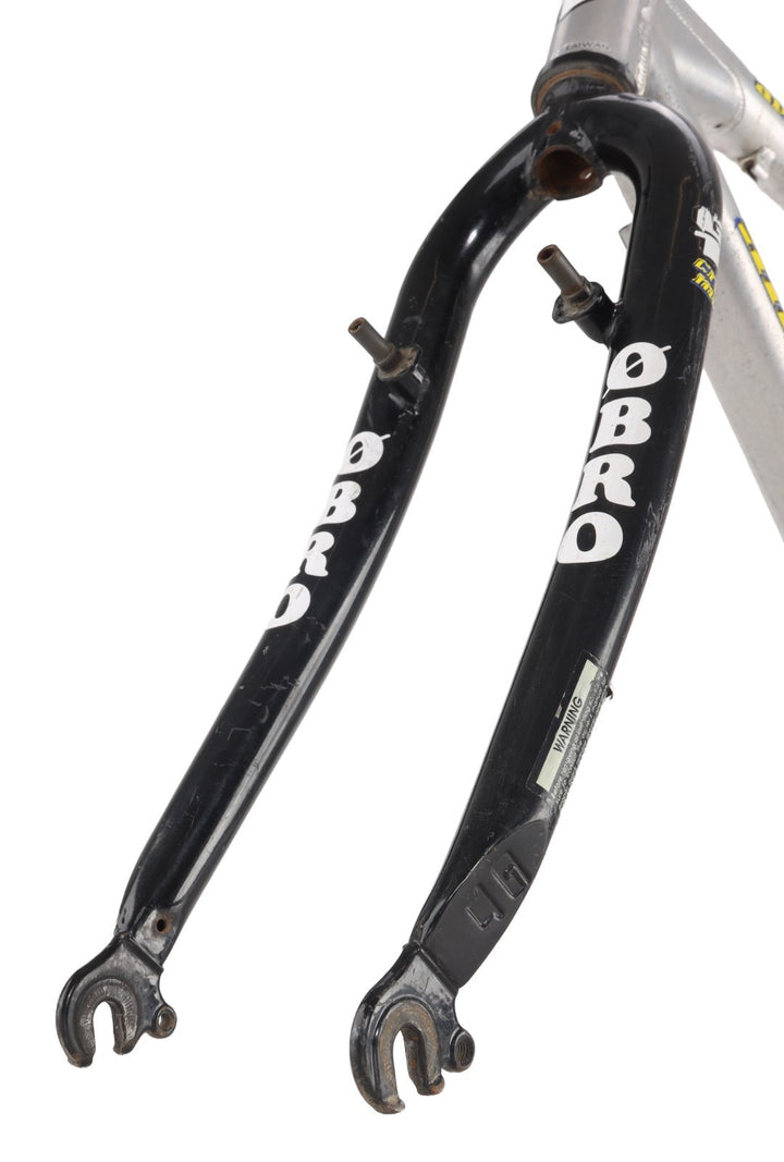 GT Avalanche Alloy 26" MTB Frameset LG Silver Rim Brake Triple Triangle '90s