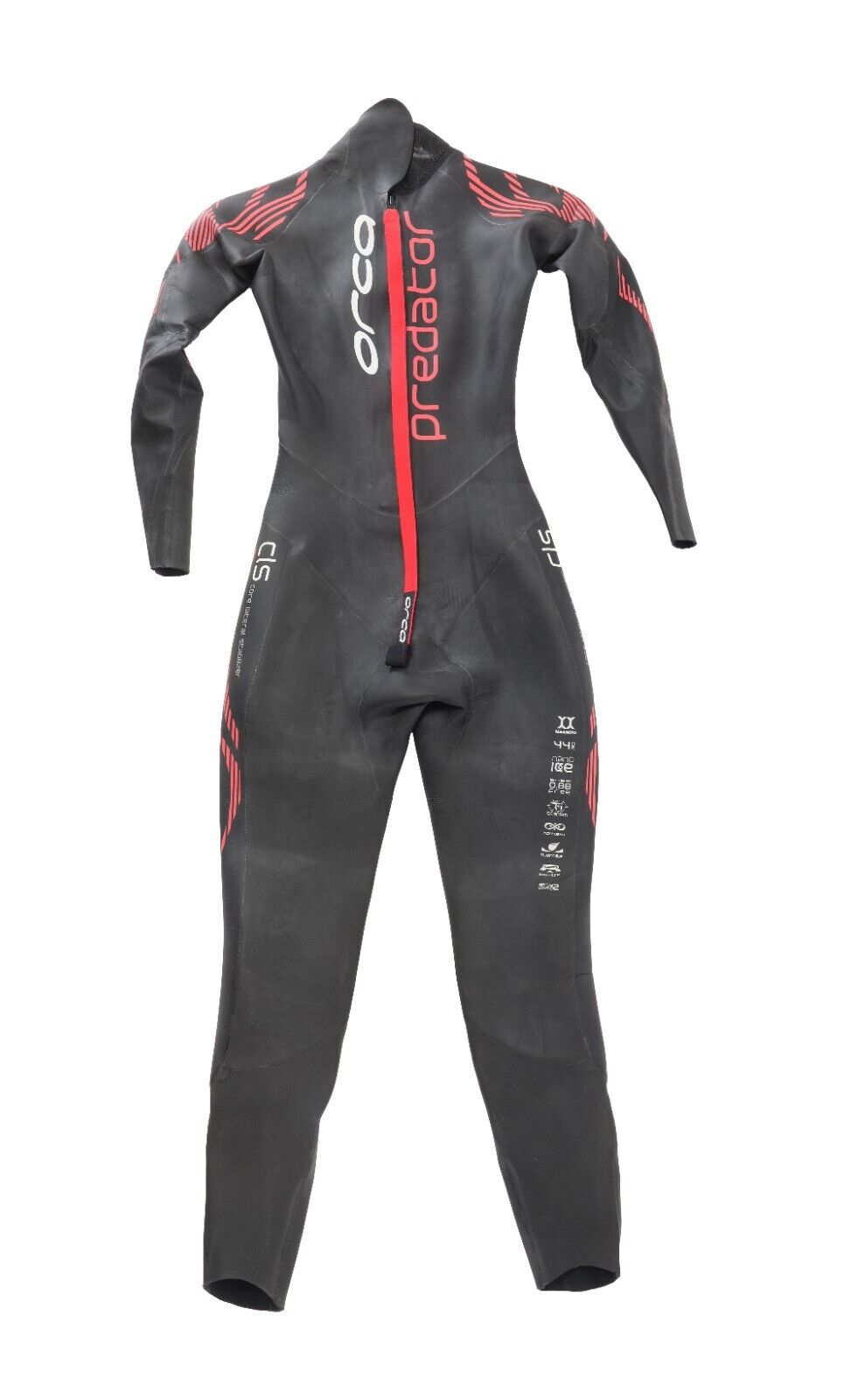 Orca Predator Wetsuit Women XS RED Swim Buoyancy Yamamoto Triathlon Full Length