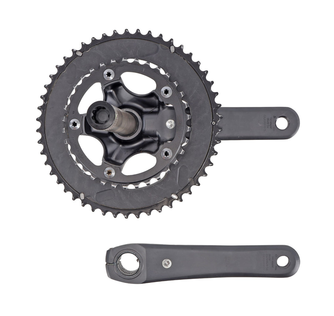 Shimano Ultegra FC-6750 2 x 10 Spd Compact Road Bike Crankset 165mm 50/34T w/ BB