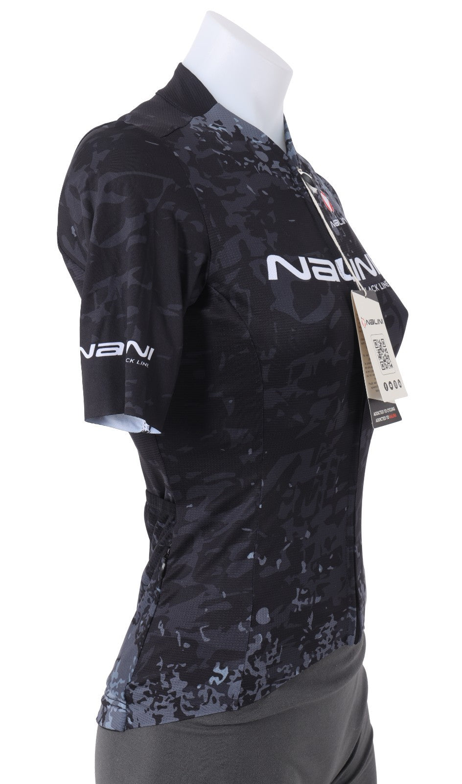 Nalini DONNAS BCO Stampa Women Short Sleeve Cycling Jersey MEDIUM BLCK/GRY Road
