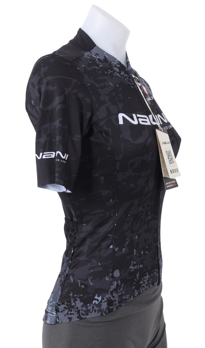 Nalini DONNAS BCO Stampa Women Short Sleeve Cycling Jersey MEDIUM BLCK/GRY Road