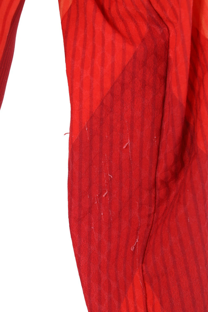 Rapha Hidden Leaves Long Sleeve Aero Jersey Women MEDIUM Red Road Bike Cycling