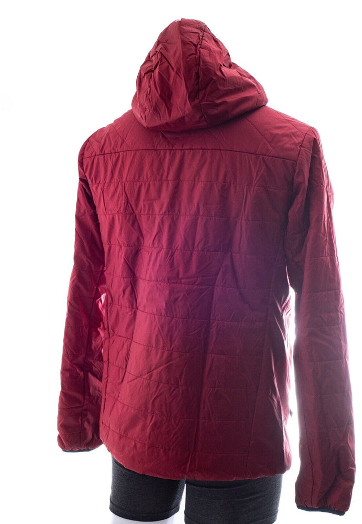 Ortovox Piz Bianco Insulated Hooded Jacket Men MEDIUM Burgundy Merino SwissWool