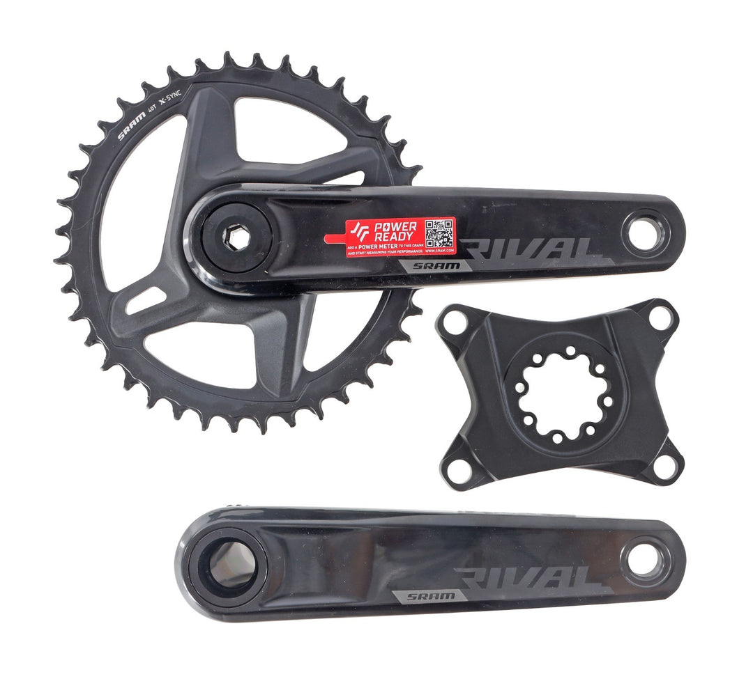 SRAM Rival 1 AXS Alloy Gravel Bike Crankset 170mm 1x 12 Speed 40T DUB Wide Road