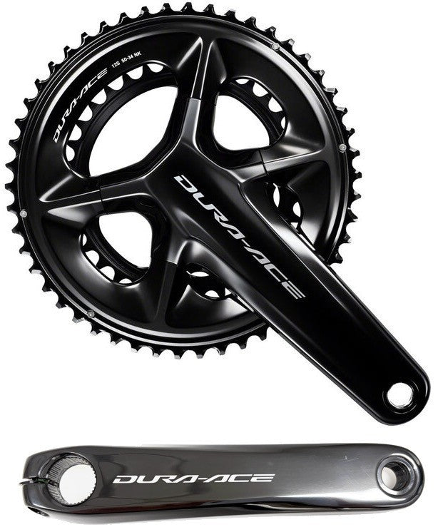 Shimano Dura-Ace 2x 12 Spd FC-R9200 Road Bike 50/34T Crankset 165mm Race Gravel