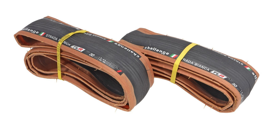 Challenge Strada Bianca Race Tan Wall Road Bike Tubeless Tires 700x 30c PAIR