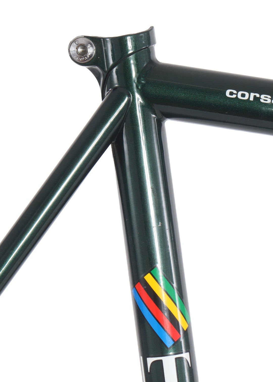 Torelli Corsa Strada Steel Road Bike Frameset 55cm Carbon Fork Green 700c Italy