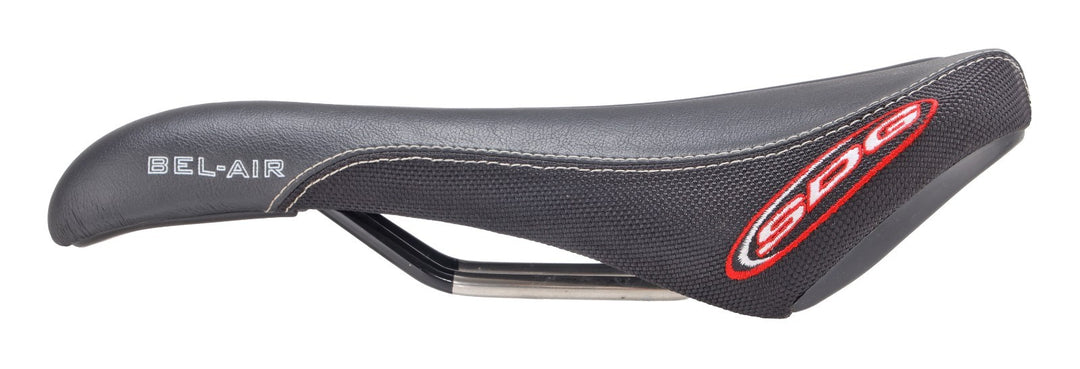 SDG Bel-Air RL Cycling Saddle 140mm BLACK 7 x 7 Ti Alloy Rail Mountain Bike Road