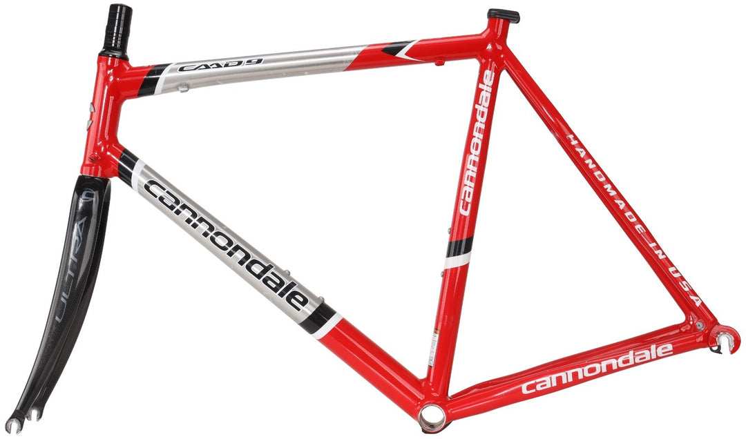 Cannondale CAAD9 Alloy Road Bike Frameset 58cm RED 700c Rim QR USA Made ~2008