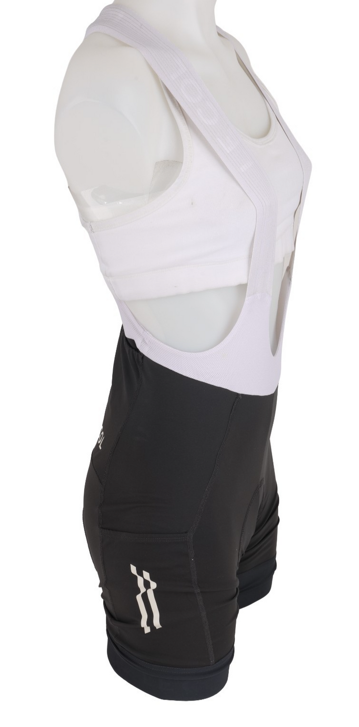 Le Col ARC Cargo Bib Cycling Shorts Women SMALL GREY Gravel Bike Pockets