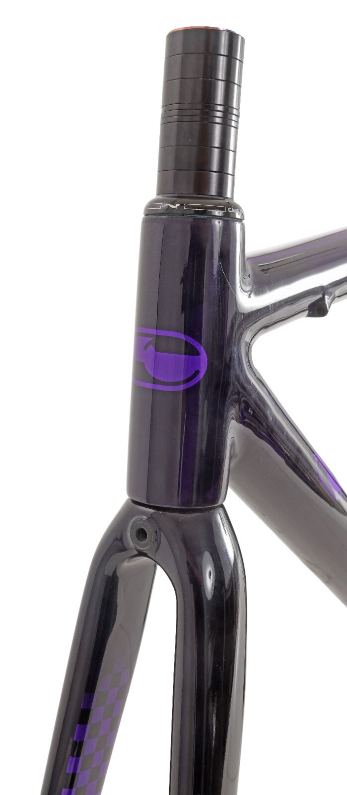 Crumpton Carbon Road Bike Frameset 49cm Custom Purple Rim Brake QR Race Di2 2015
