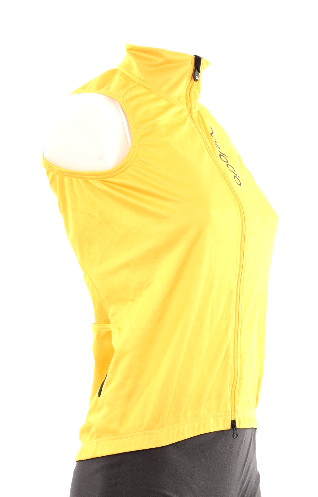 Velocio Wind Cycling Vest Women XS Yellow Road Bike Gravel Race Mountain