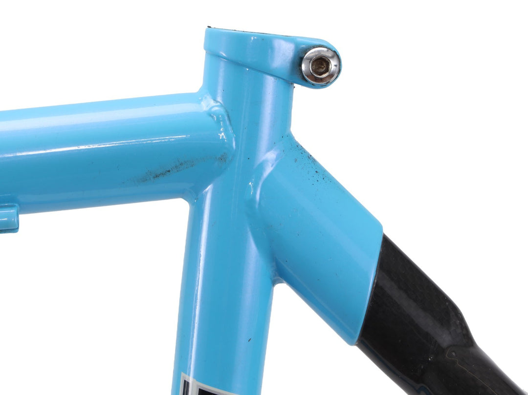 Bianchi Virata Steel Road Bike Frameset 55cm Blue 700c Easton Carbon Rear 2004