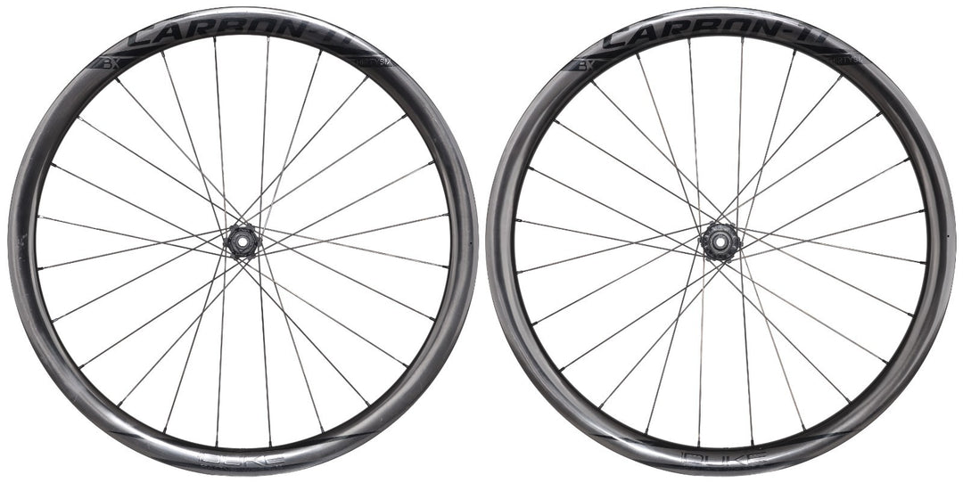Carbon Ti Duke Baccara X 36 Tubeless Disc Road Bike Wheelset Shimano 11 Spd 700c