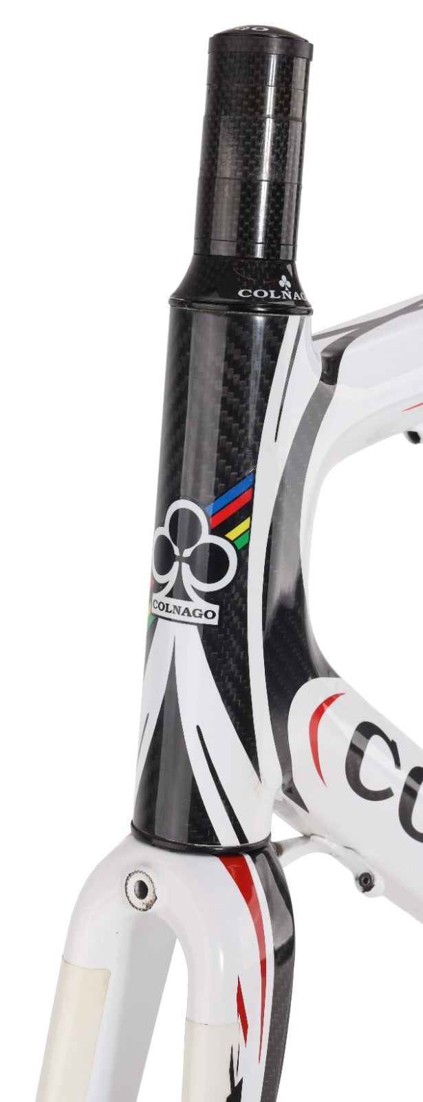 Colnago CX-1 Carbon Road Bike Frameset 56s WHITE 700c QR Rim Brake Italy 2009