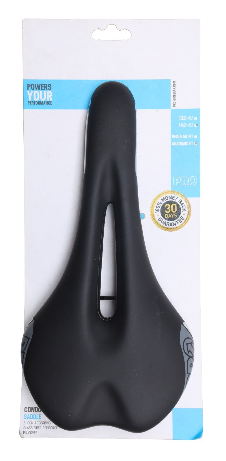 PRO Condor CrMo Road Bike Saddle 142mm Anatomic Fit 7 x 7mm Gravel Commute Tour