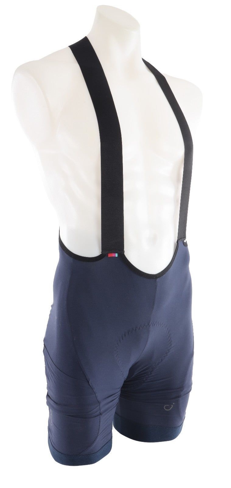 Velocio Utility Cargo Bib Shorts Men LARGE Navy Road Bike Gravel Pockets Cycling