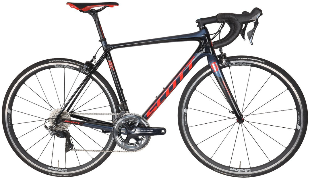 Scott Addict RC 10 Carbon Road Bike Shimano Dura-Ace 2x 11s MED 700c Rim QR 2018