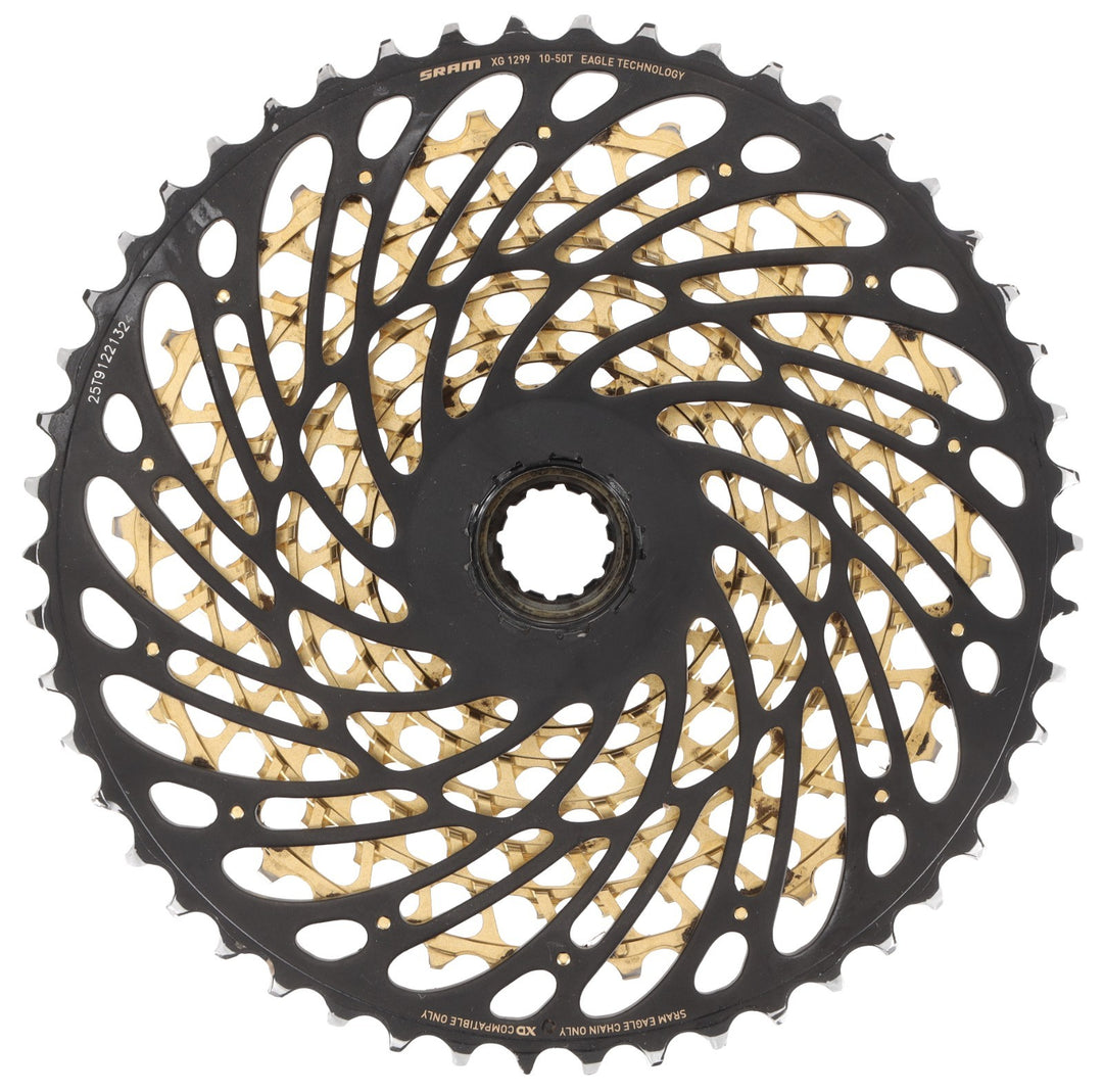 SRAM XX1 Eagle XG-1299 AXS 12 Spd Mountain Bike Cassette 10-50T GOLD XD 500% MTB