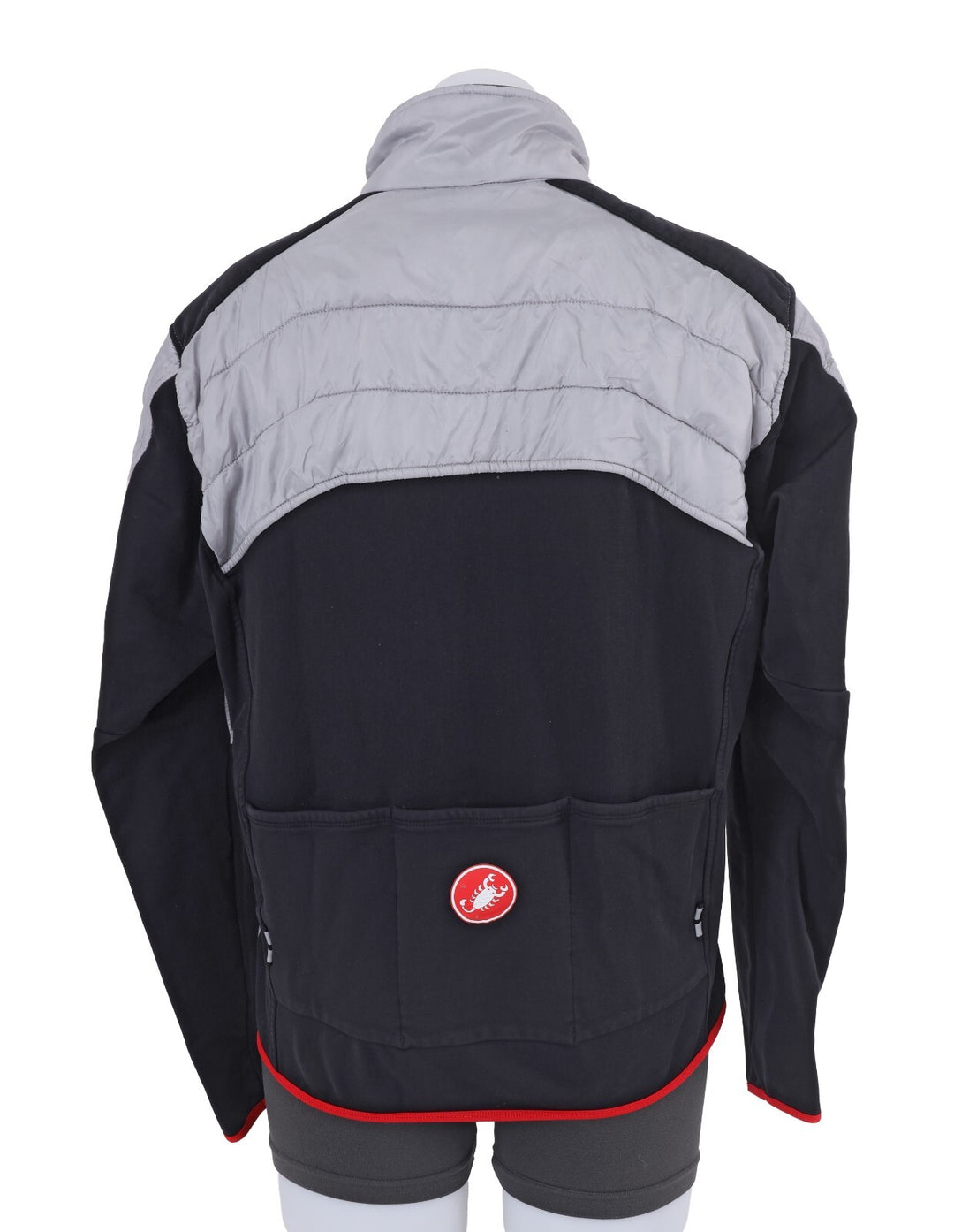 Castelli Cross Pre-Race Insulated Jacket Women XL Silver Road Bike Warm Up Race