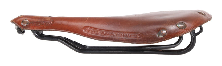 Selle An-Atomica Titanico X Touring Bike Saddle 7 x 7 CrMo Rail Leather Commute