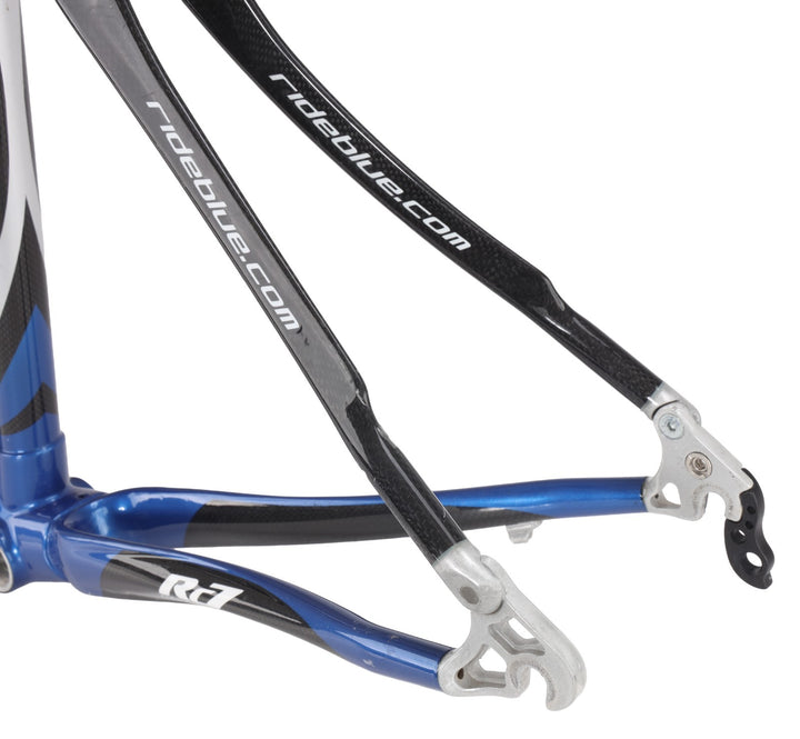 Blue Cycles RC7 Carbon Road Bike Frameset X-Small GLOSS CLEAR Rim QR USA 2008