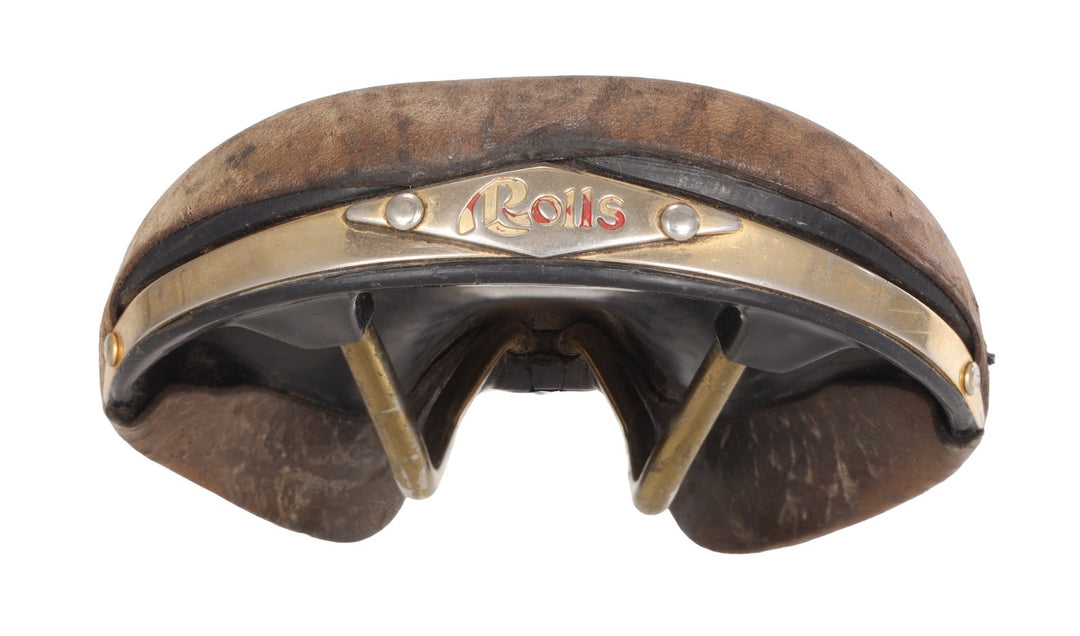 Selle San Marco Rolls Road Bike Saddle 150mm BROWN 7 x 7mm Steel Gold Vintage