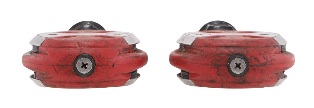 Speedplay Zero Clipless Road Bike Pedals Red 50mm Chromoly 4 Bolt Tri Race TT