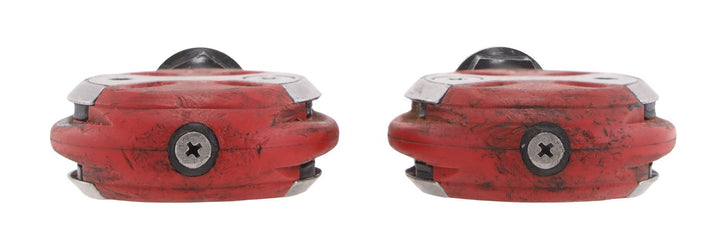 Speedplay Zero Clipless Road Bike Pedals Red 50mm Chromoly 4 Bolt Tri Race TT