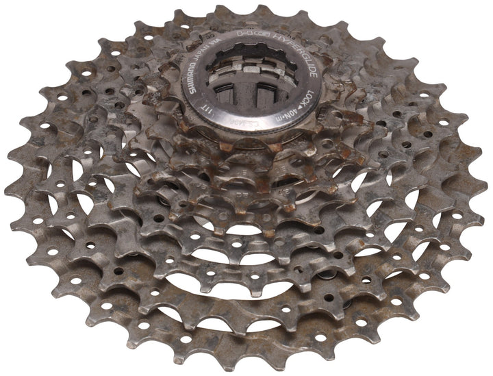 Shimano XTR CS-M960 9 Speed Mountain Bike Cassette 11-32T Titanium MTB XC