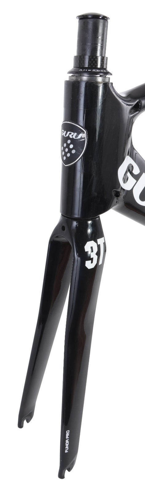 Guru Crono Carbon Triathlon TT Bike Frameset 3T MED 49cm BLACK QR Rim Brake 700c