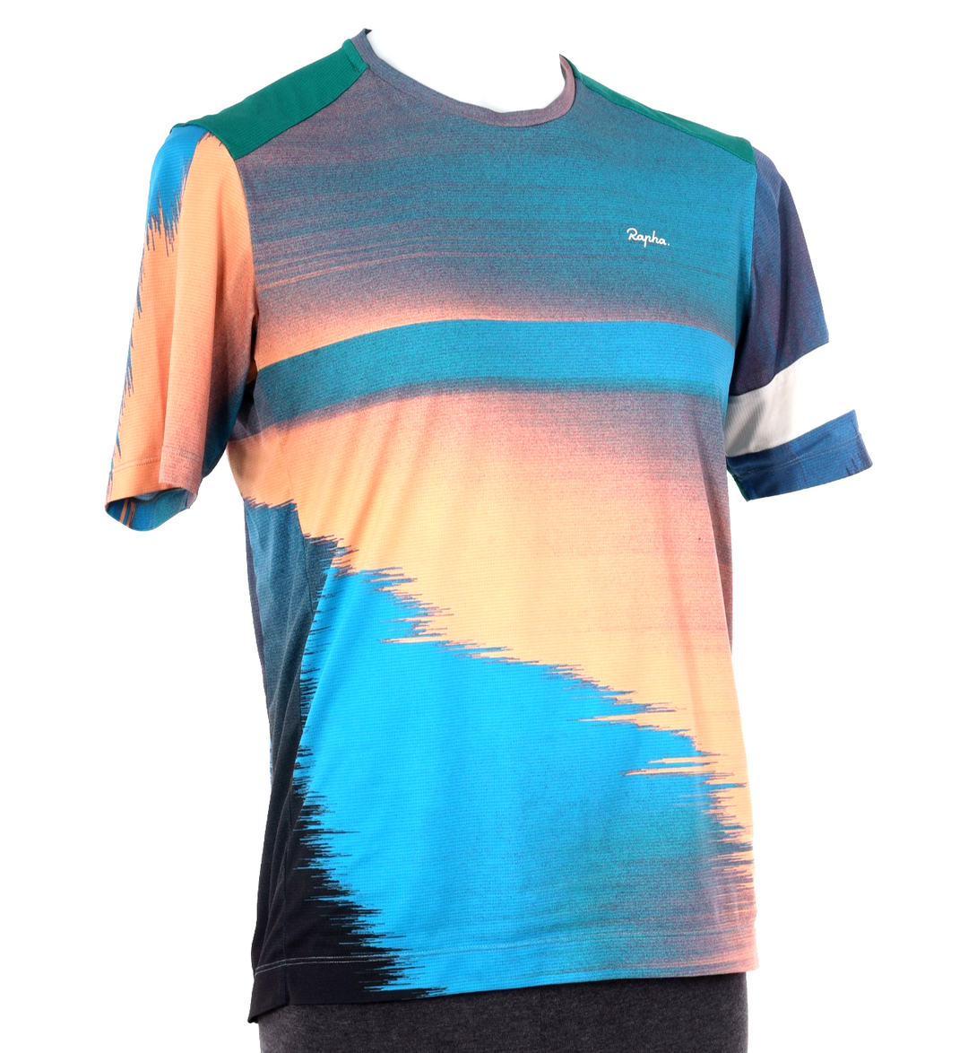 Rapha Technical Trail Short Sleeve Mtn Bike Jersey Men MEDIUM Blue DH Gravel XC