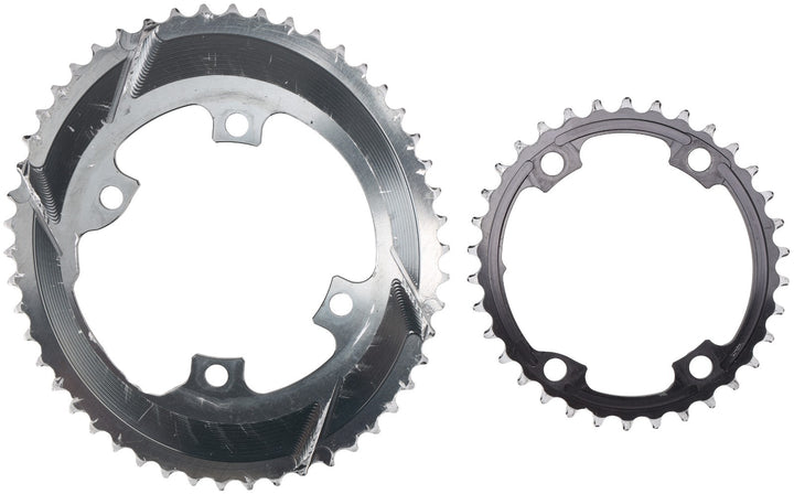 absoluteBLACK Premium Oval 50/34T Chainring SET Shimano 11 Sp 110mm BCD 4-Bolt