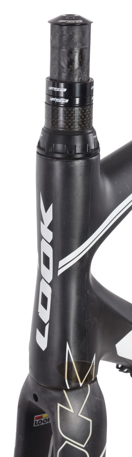 LOOK 586 UD Carbon Road Bike Frameset Black QR Rim Brake 57cm XL 700c Race 2012