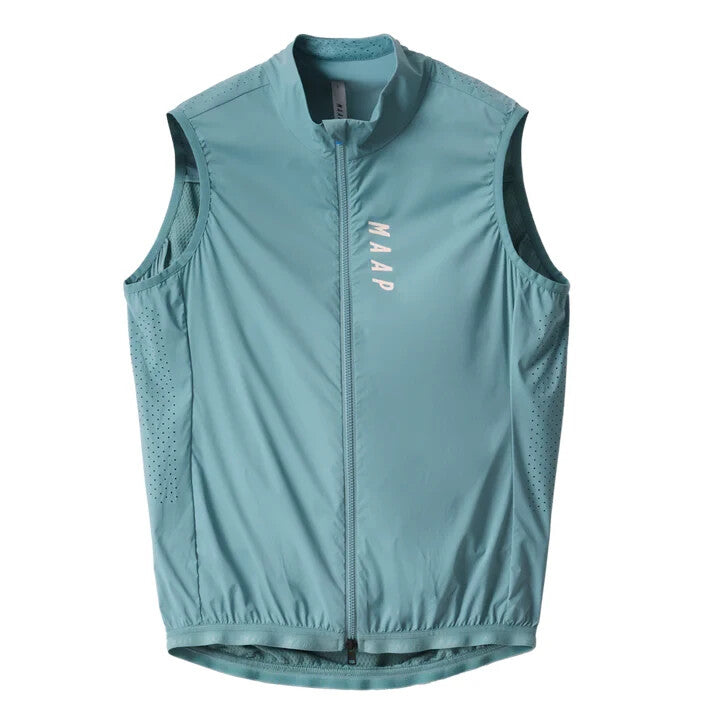 MAAP Draft Team Vest Men LARGE Blue Wind Cycling Road Bike Gravel Race Mountain