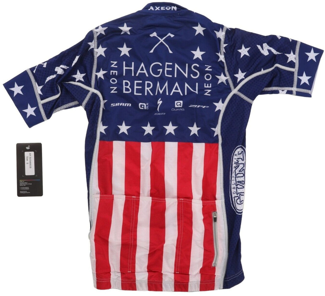 Ale Hagens Berman Axeon 2018 USA Champ Short Sleeve Road Bike Jersey Men SMALL