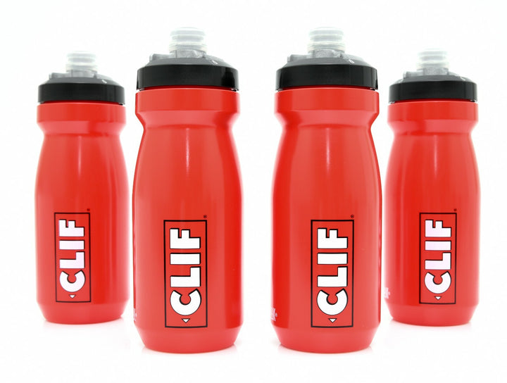 CamelBak Podium CLIF BAR 21 Oz Sport Water Bottle 4 PACK Red Black Bike Run Hike