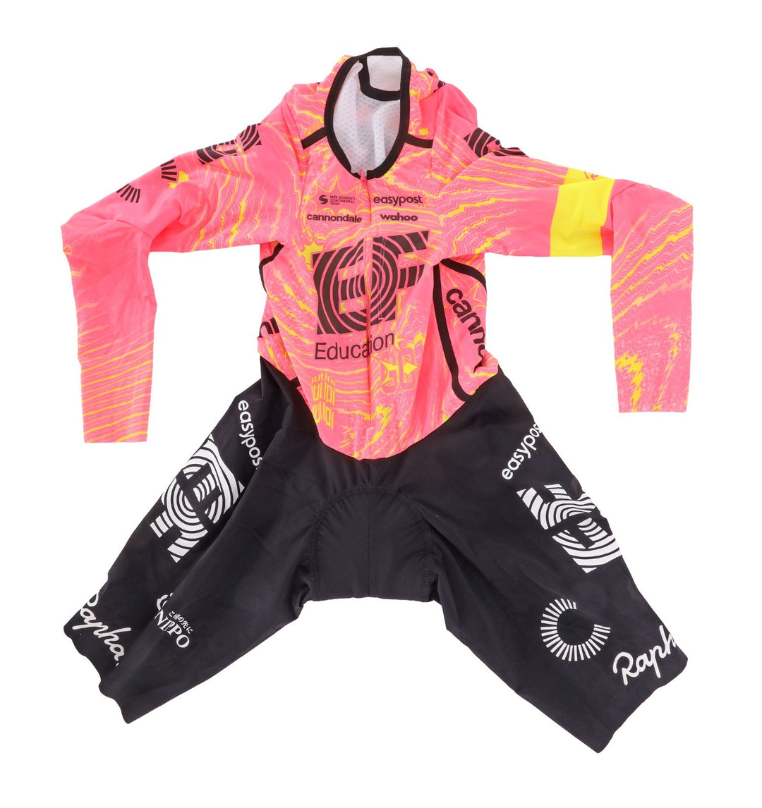Rapha EF Cannondale Pro Team Women Long Slv Speedsuit w/ Shoe Covers wahoo Road