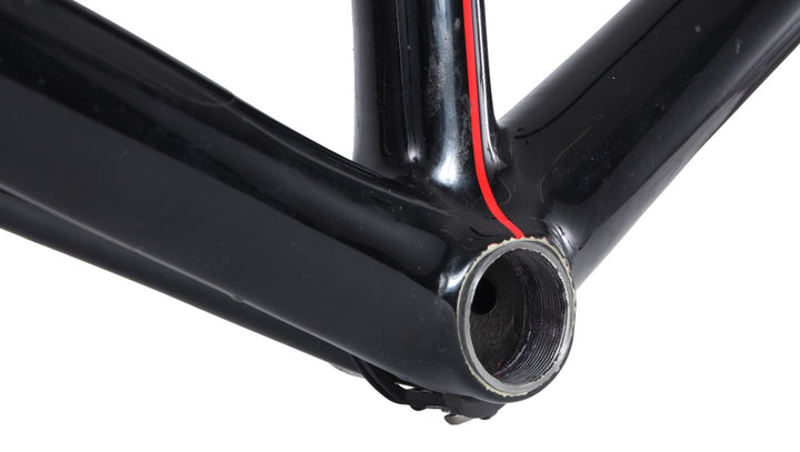 Passoni Nero XL Carbon Ti Road Bike Frameset 56cm WHITE/BLACK 700c QR Italy