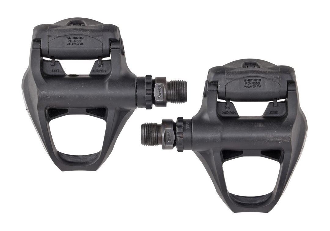 Shimano PD-R550 SPD-SL Carbon Clipless Road Tri Bike Pedals 9/16" w/ Cleats