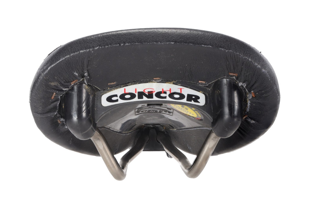 Selle San Marco Concor Light Titanium Rails Leather Saddle 130mm 7x7mm Road Bike