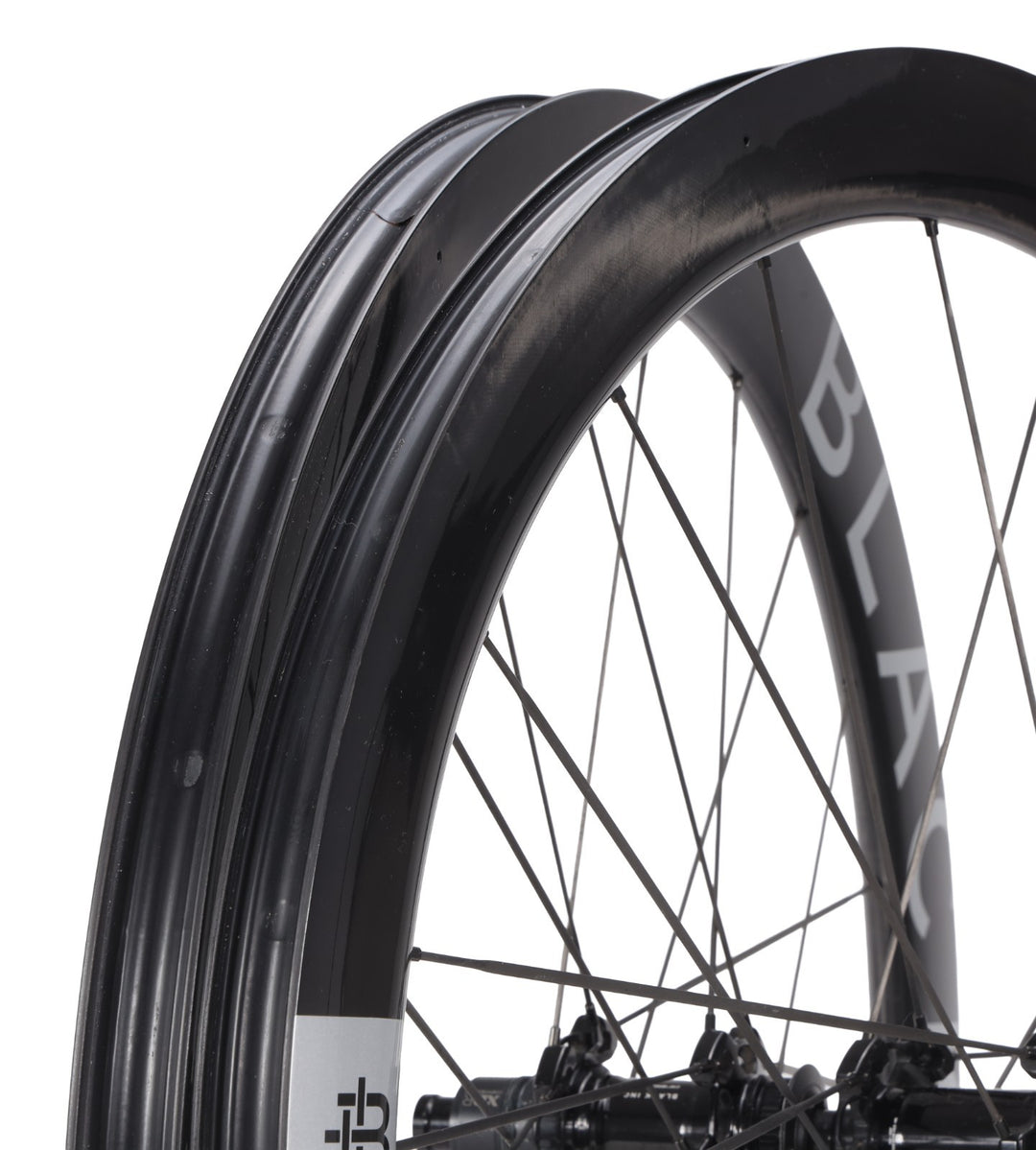 Black Inc 48|58 UD Carbon Spoke Tubeless CL Disc Road Bike Wheelset SRAM XDR 12s